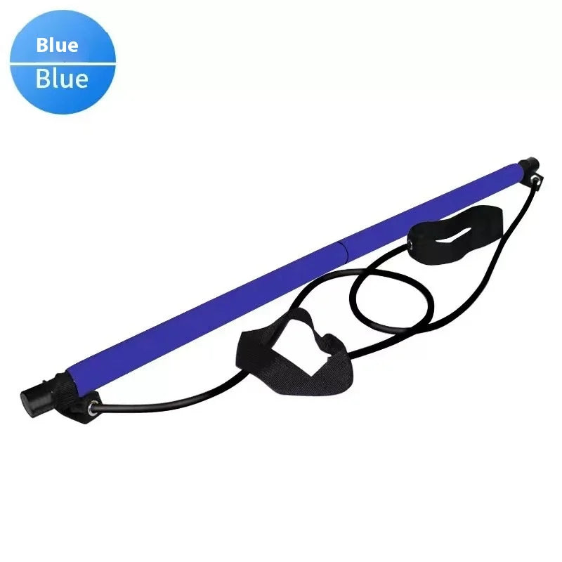 Kit de pilates con barra ajustable y bandas