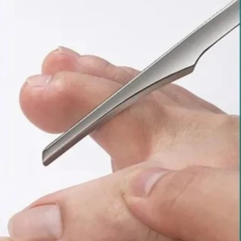 Raspador compacto de pedicura inoxidable