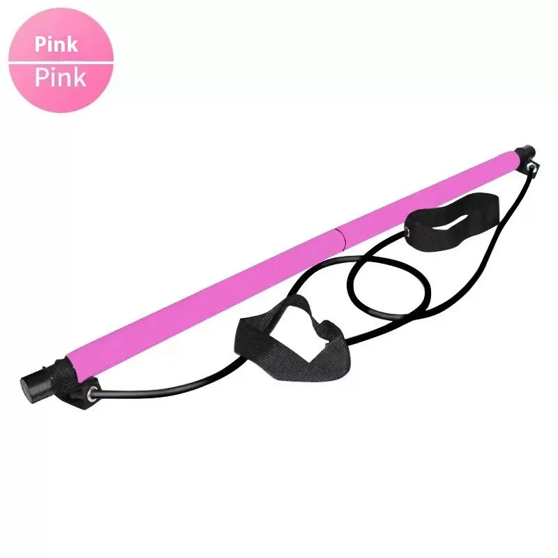 Kit de pilates con barra ajustable y bandas