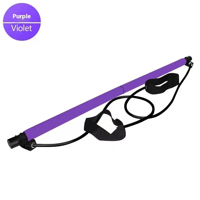 Kit de pilates con barra ajustable y bandas