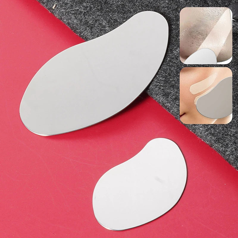 Espátula facial de acero para limpieza de poros