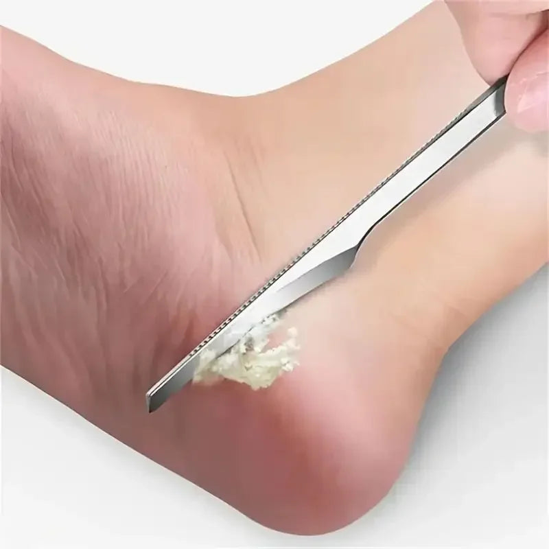 Raspador compacto de pedicura inoxidable