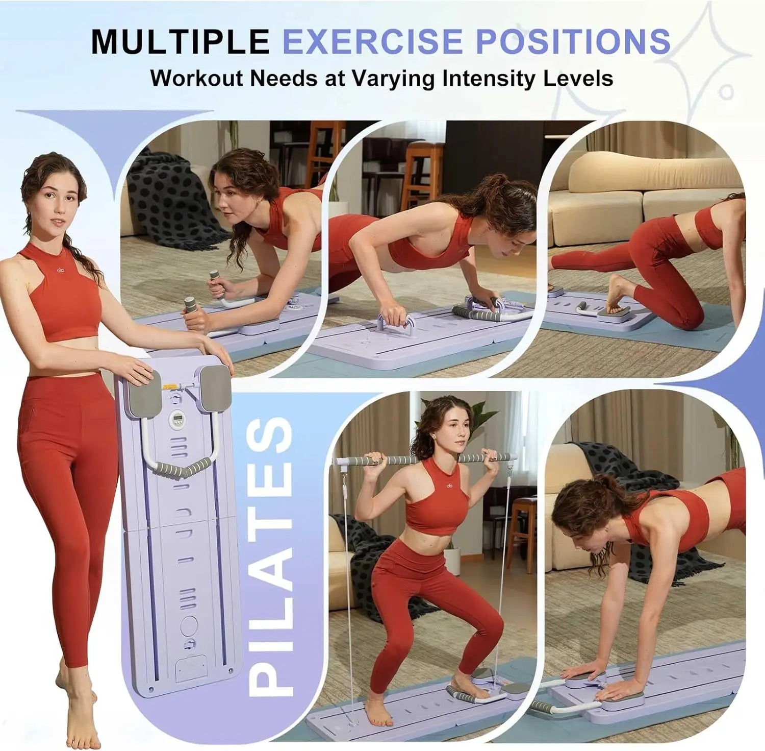 Tabla multifunción de pilates para abdominales